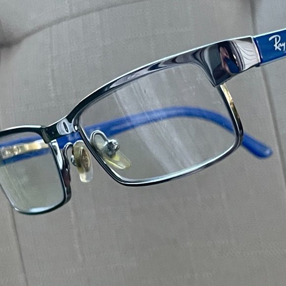 Ray-Ban Youth Eyeglasses Frame Gunmetal/Blue Tone Glass Frame RB1032 45[]15 125 - Picture 2 of 12